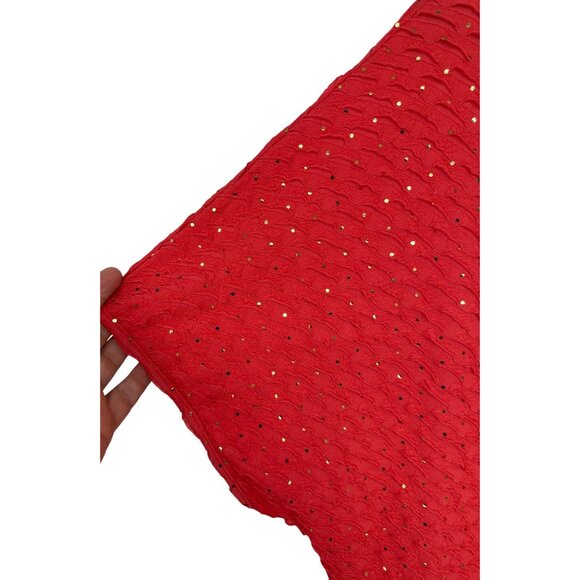 Catherines V-Neck Tunic With Gold Accents Short Sleeves Womens Size 3X - Picture 3 of 8